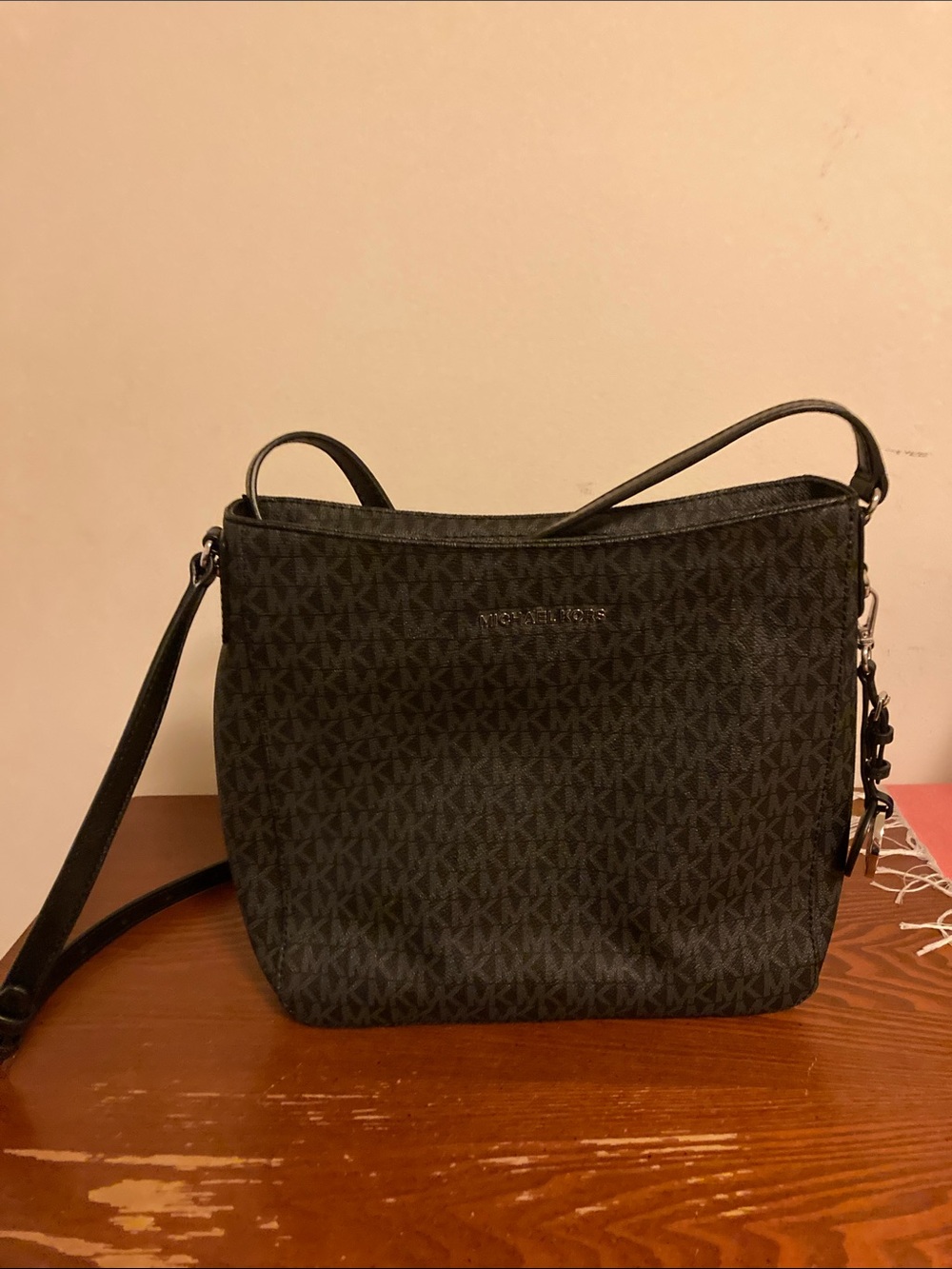 Michael Kors Black Logo Crossbody Bag